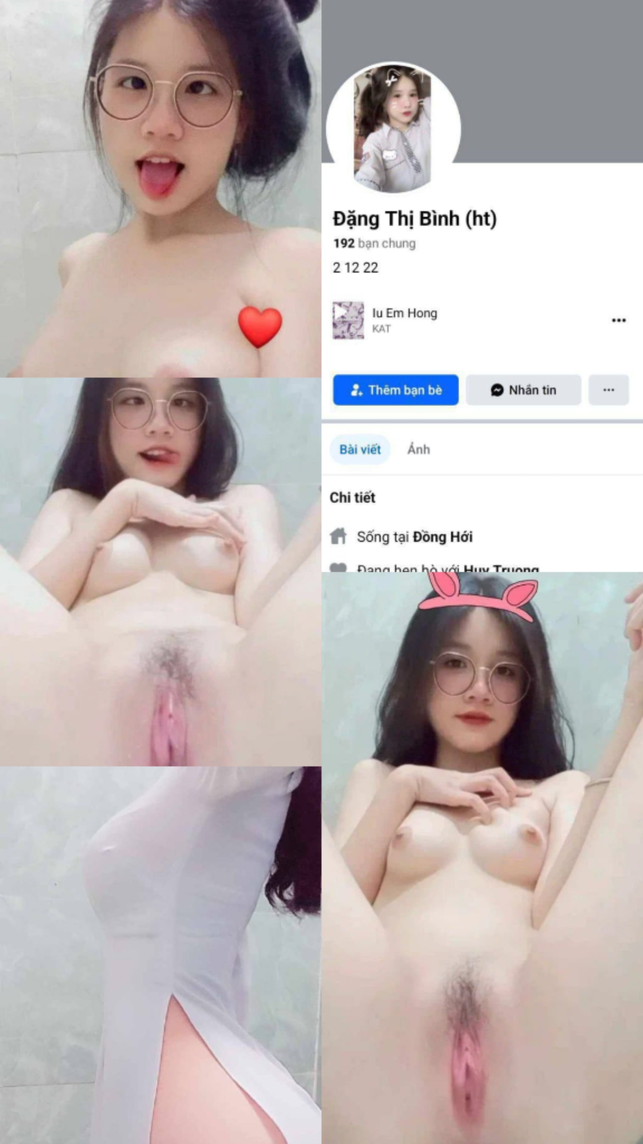 Đặng Thị Bình 2k9 cute và những clip thủ dâm chảy nước p2